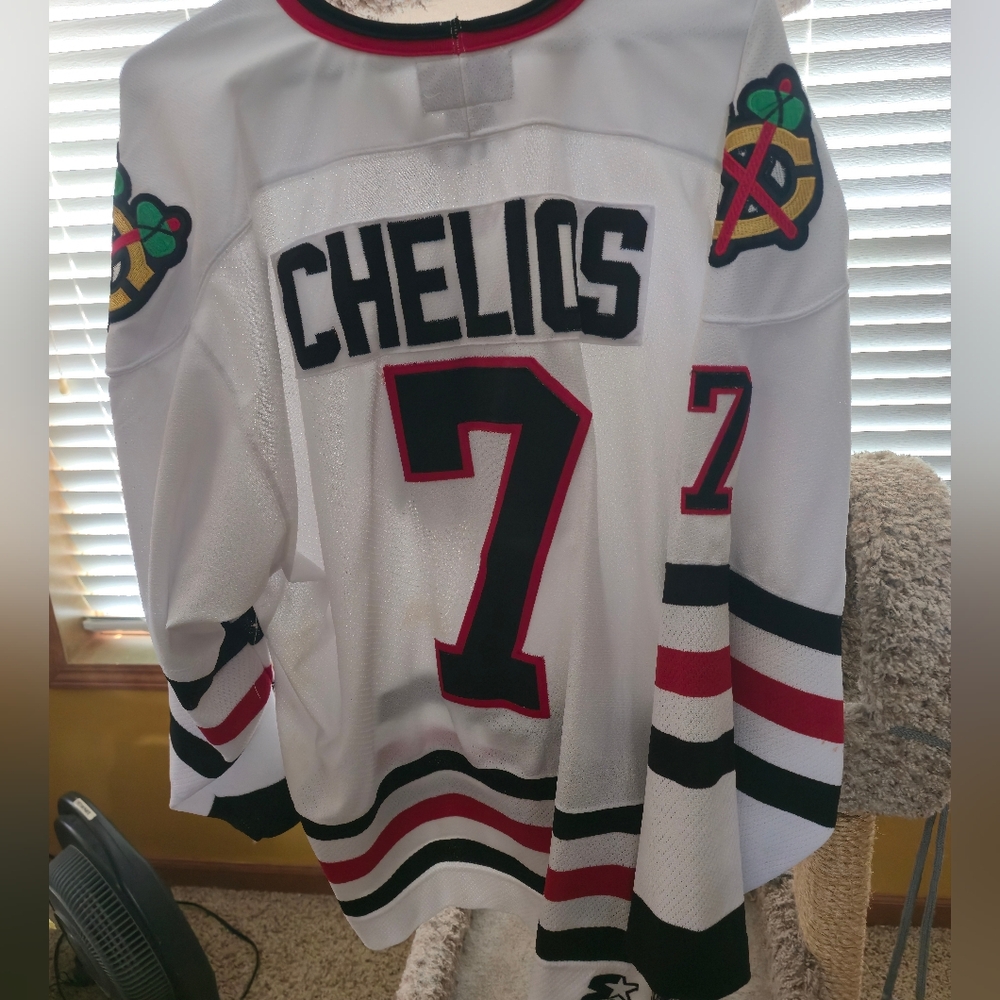 Starter Chris CheliosChicago Blackhawks Hockey Jersey